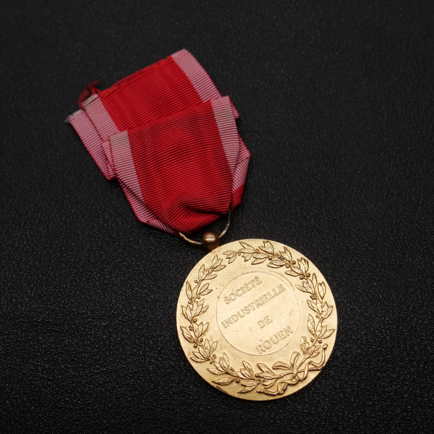 勋章奖章交易所1月27日（初六）法国币章专场 鲁昂工业协会奖章，银质镀金