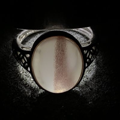 精美南红玛瑙荔枝冻漂红活口女戒一枚！ 精美南红玛瑙荔枝冻漂红活口女戒一枚！