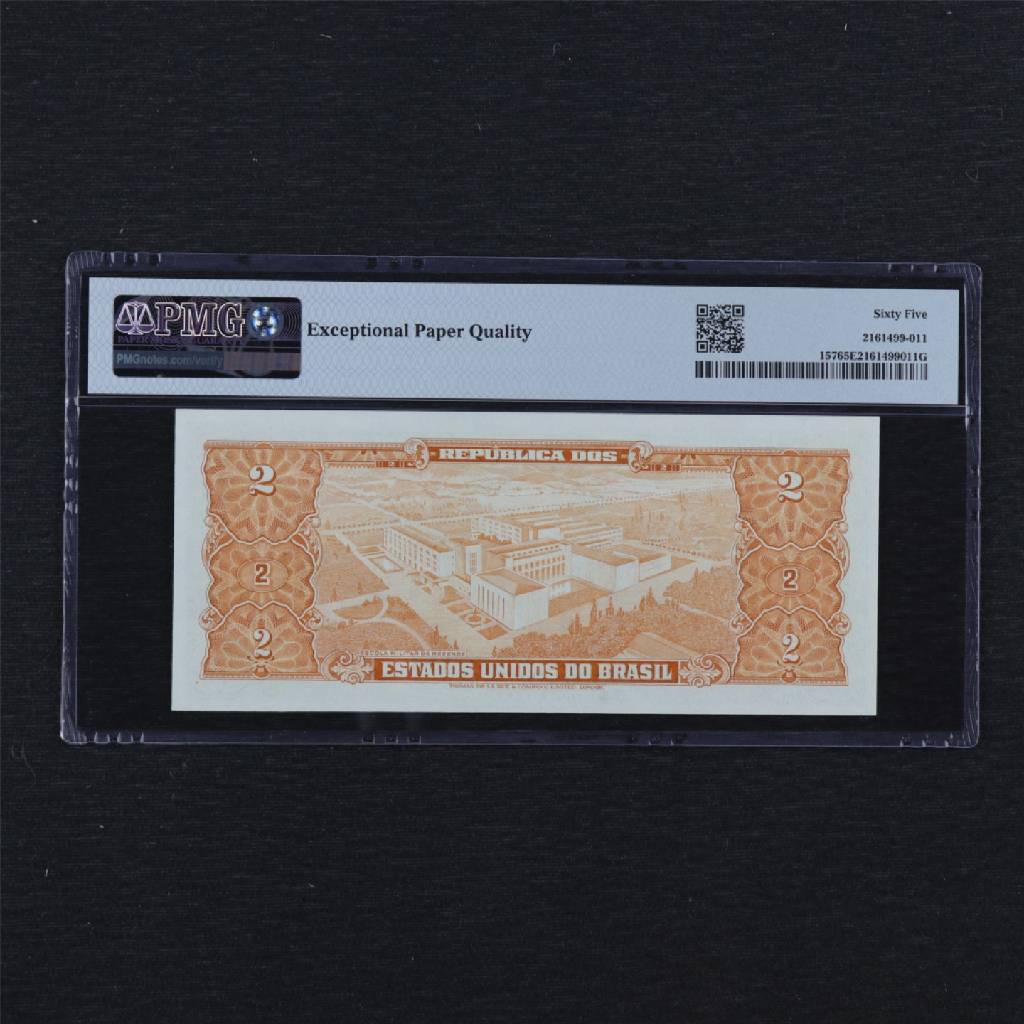 【亘邦集藏】147期拍卖 1955年 巴西2Cruzeiros PMG 65EPQ 047214