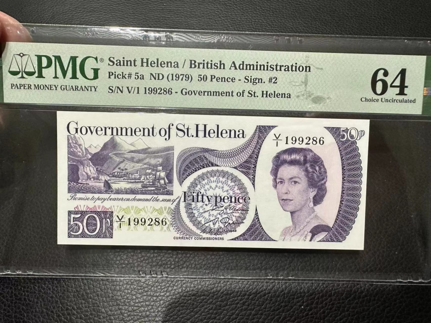 《外钞收藏家》第二百三十四期 1979年圣赫勒拿岛50分 PMG64