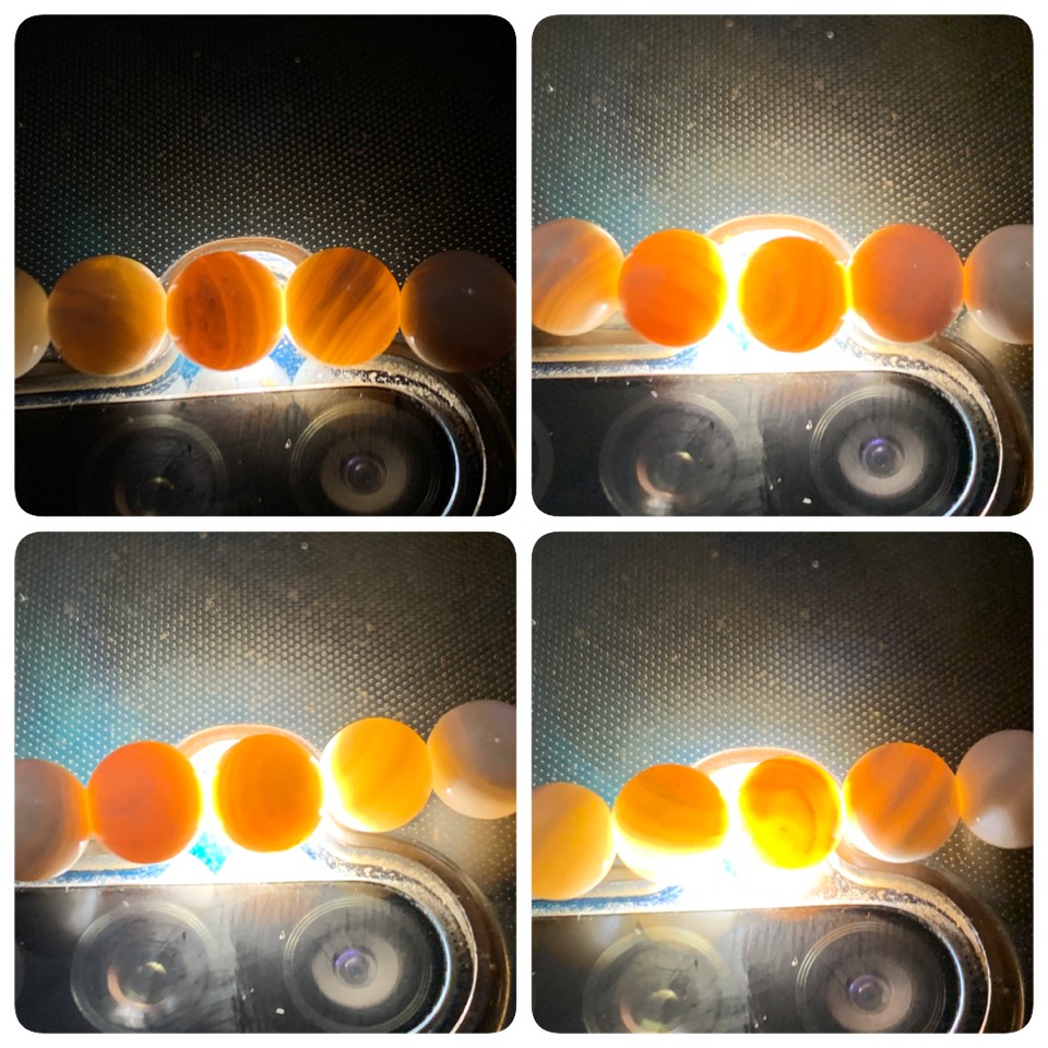 罕见深海木纹贝化玉108手串一条，