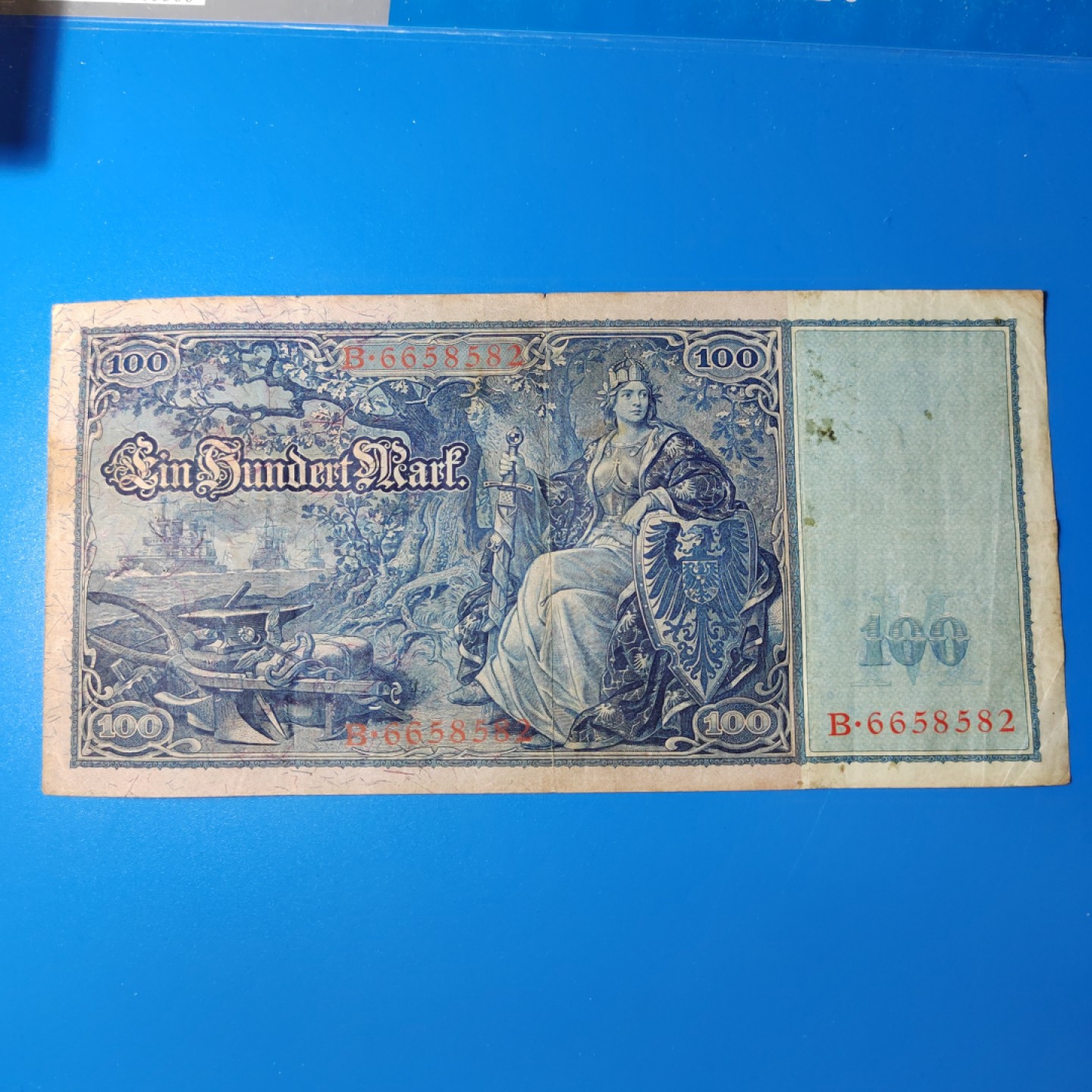 王之爱好～外国纸币 1910年，100马克，德国纸币
