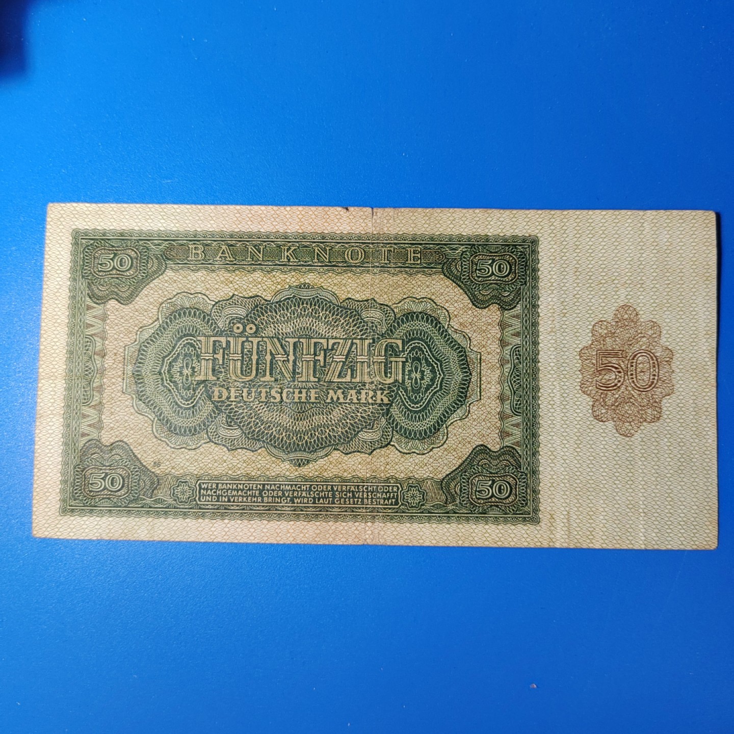 王之爱好～外国纸币 19348年，50马克，德国纸币
