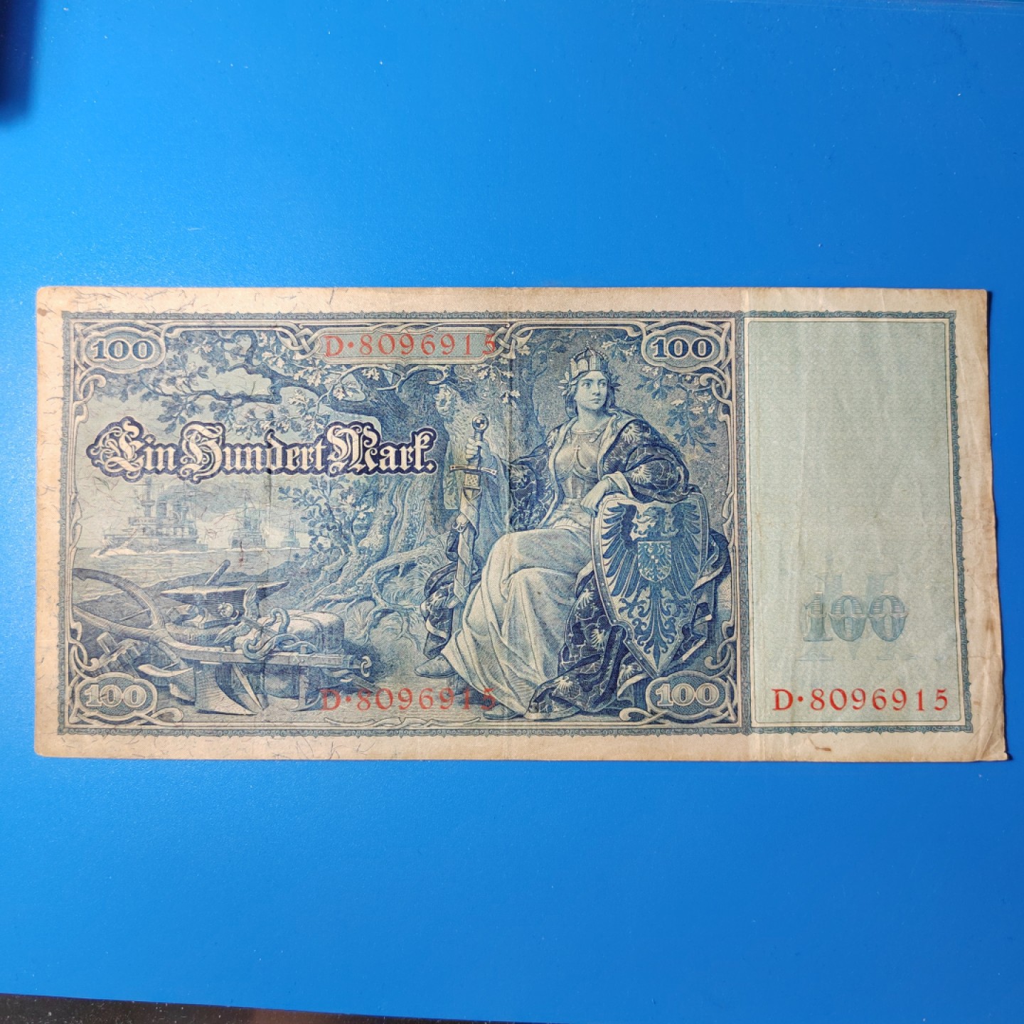 王之爱好～外国纸币 1910年，100马克，德国纸币