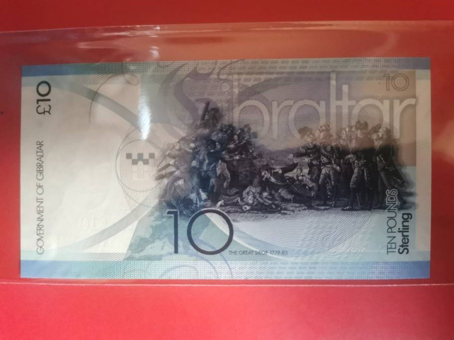 直布罗陀10镑 2010年 AAA冠 首发冠 欧洲纸币 实物图 UNC