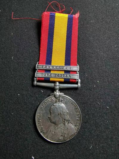 盛世勋华——号角文化勋章专场拍卖第88期 - 英国布尔战争奖章 银制带刻铭 2条版(德兰士瓦.开普殖民地)