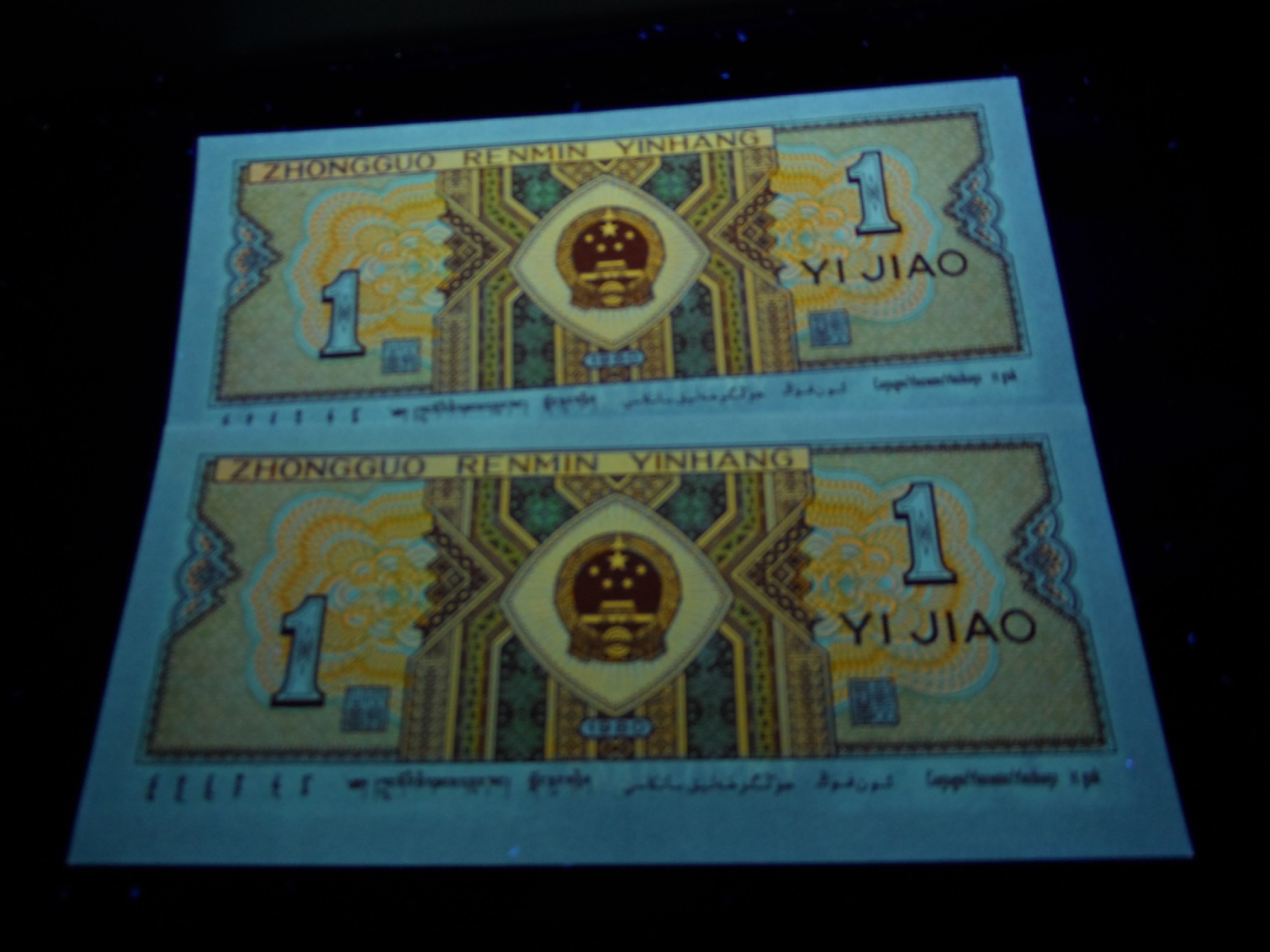 8001精品荧光币专场 8001YM特强黄金甲标十