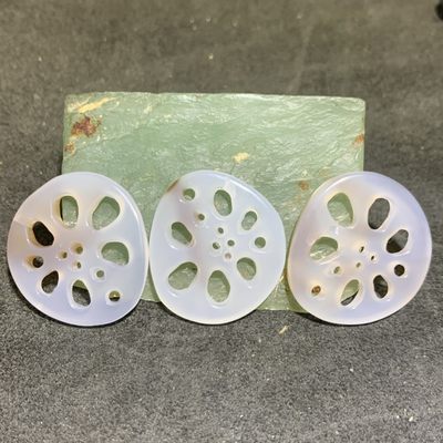 俏色马达加斯加海洋玉髓雕刻通货藕片一组 - 俏色马达加斯加海洋玉髓雕刻通货藕片一组