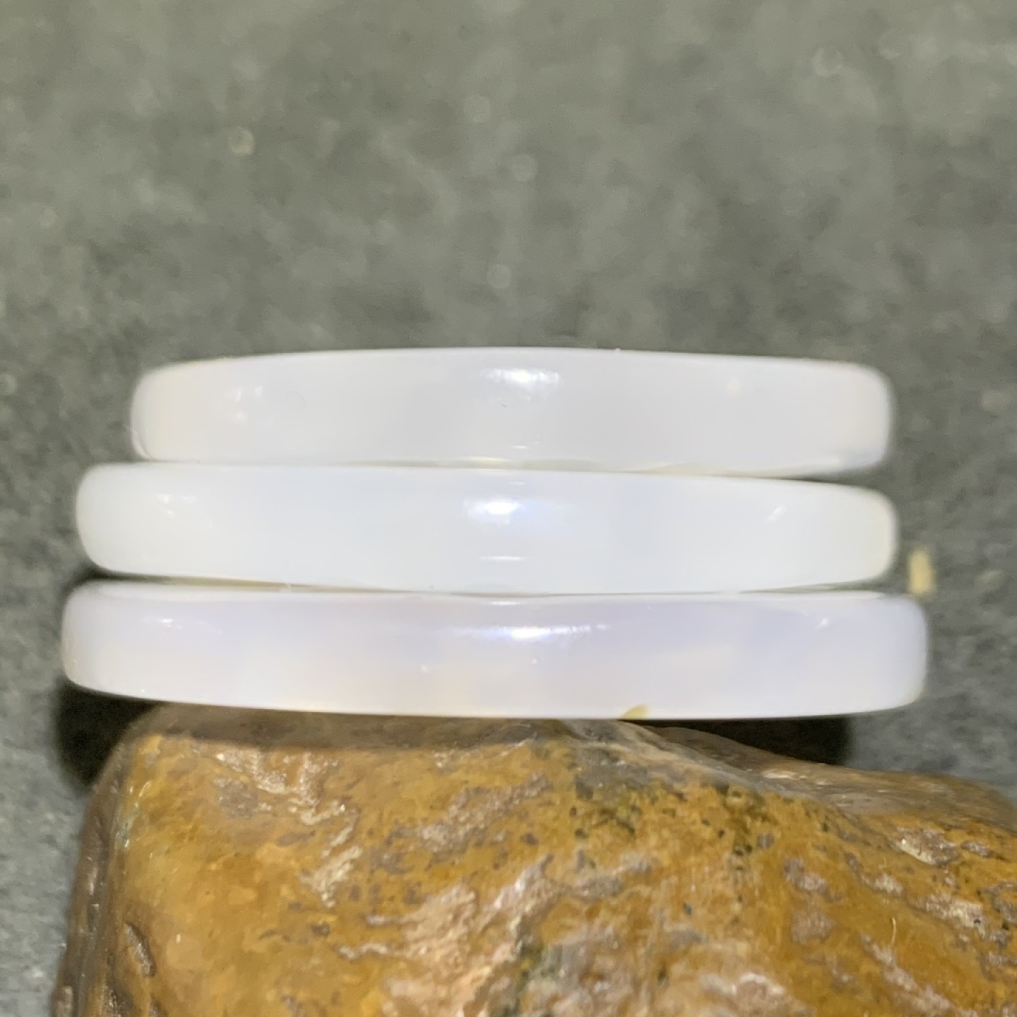 俏色马达加斯加海洋玉髓雕刻通货藕片一组
