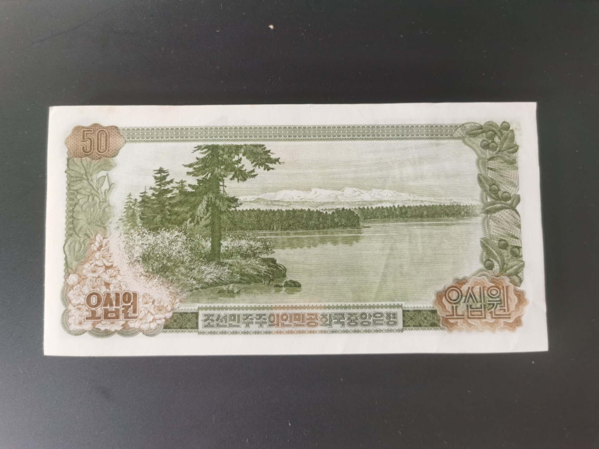 朝鲜1978三版纪念币50元整刀
