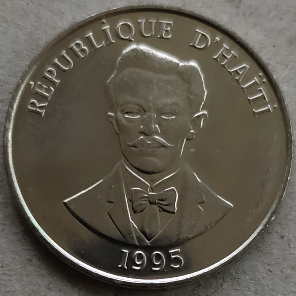 14★机器委托自动落锤★请提前出好价★满30快递包邮 海地 外国硬币外币钱币大直径26全新