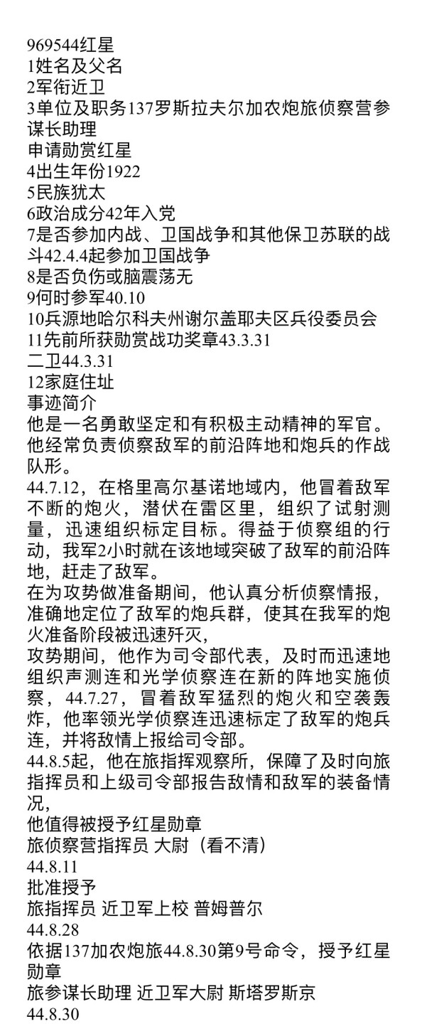 大猫徽章拍卖第214期  苏联43二卫红星套 档案齐全