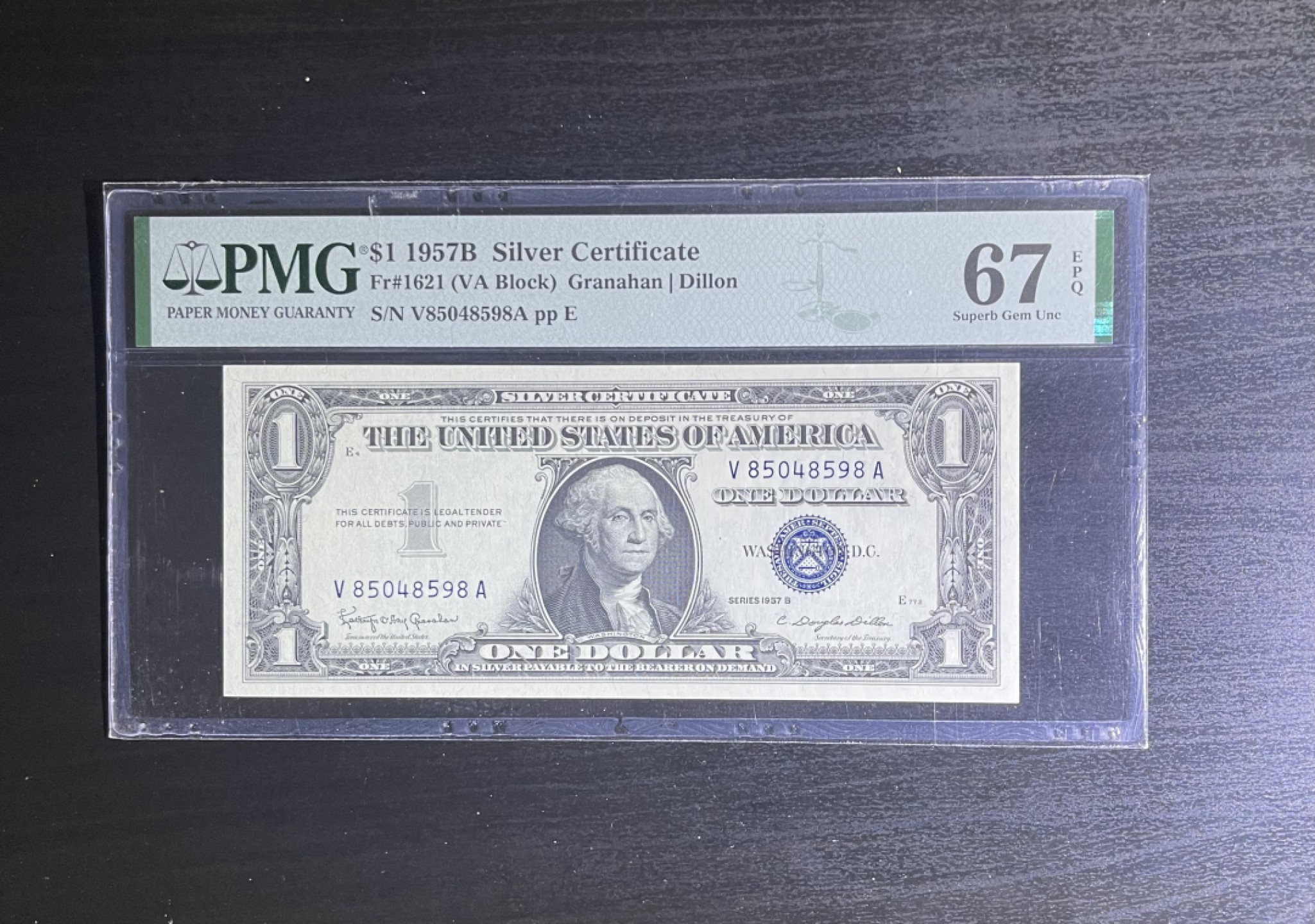 【丑猫】今晚7点，自动快拍 57年蓝库银币美元(高分)