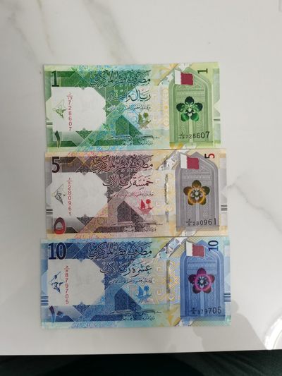 Immortal auction 第二拍，兔飞猛进 - 卡塔尔1-5-10小套 2020版 全新Unc