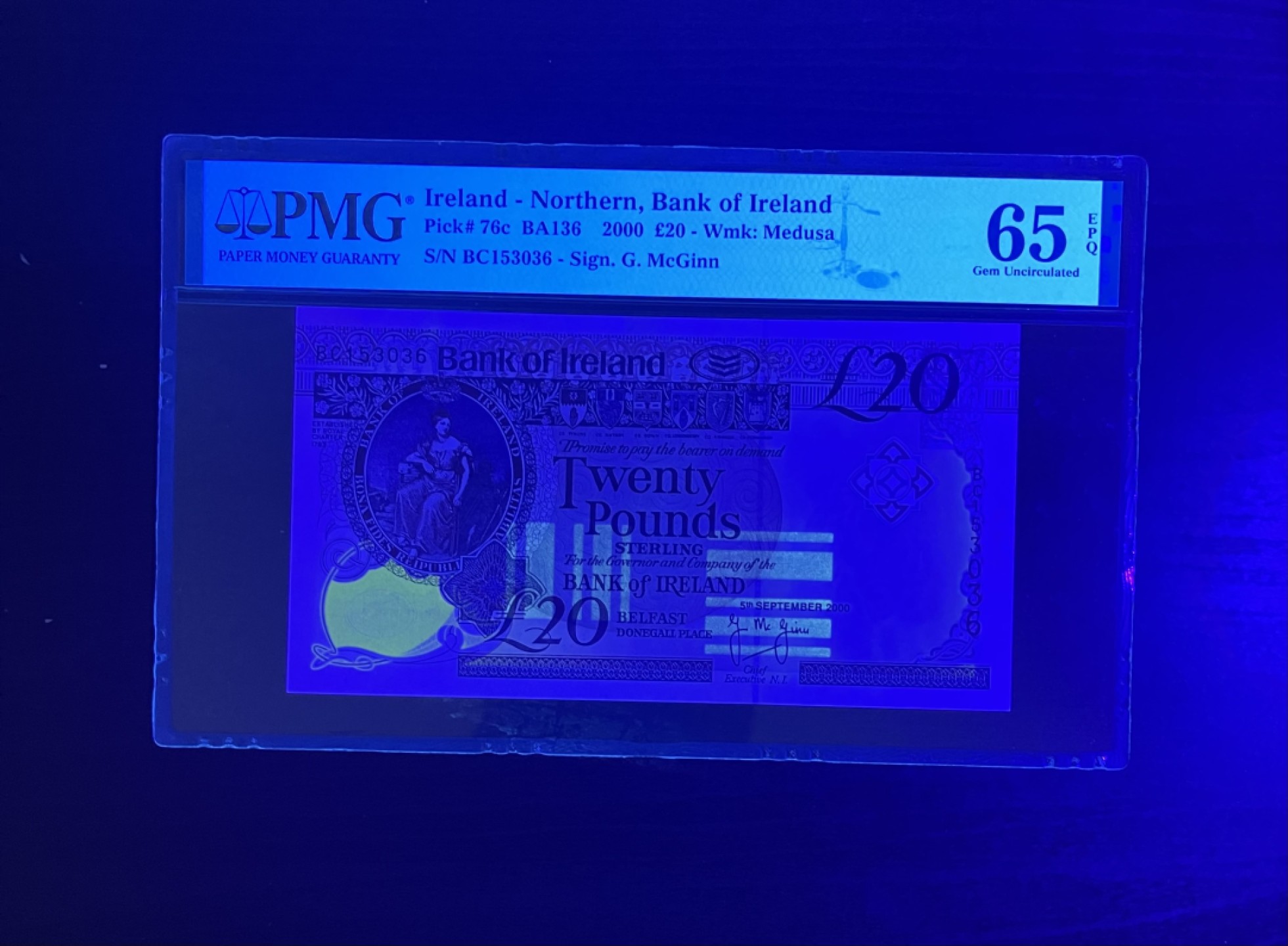 【丑猫】今晚7点，自动快拍 00年北爱20镑城堡 无47