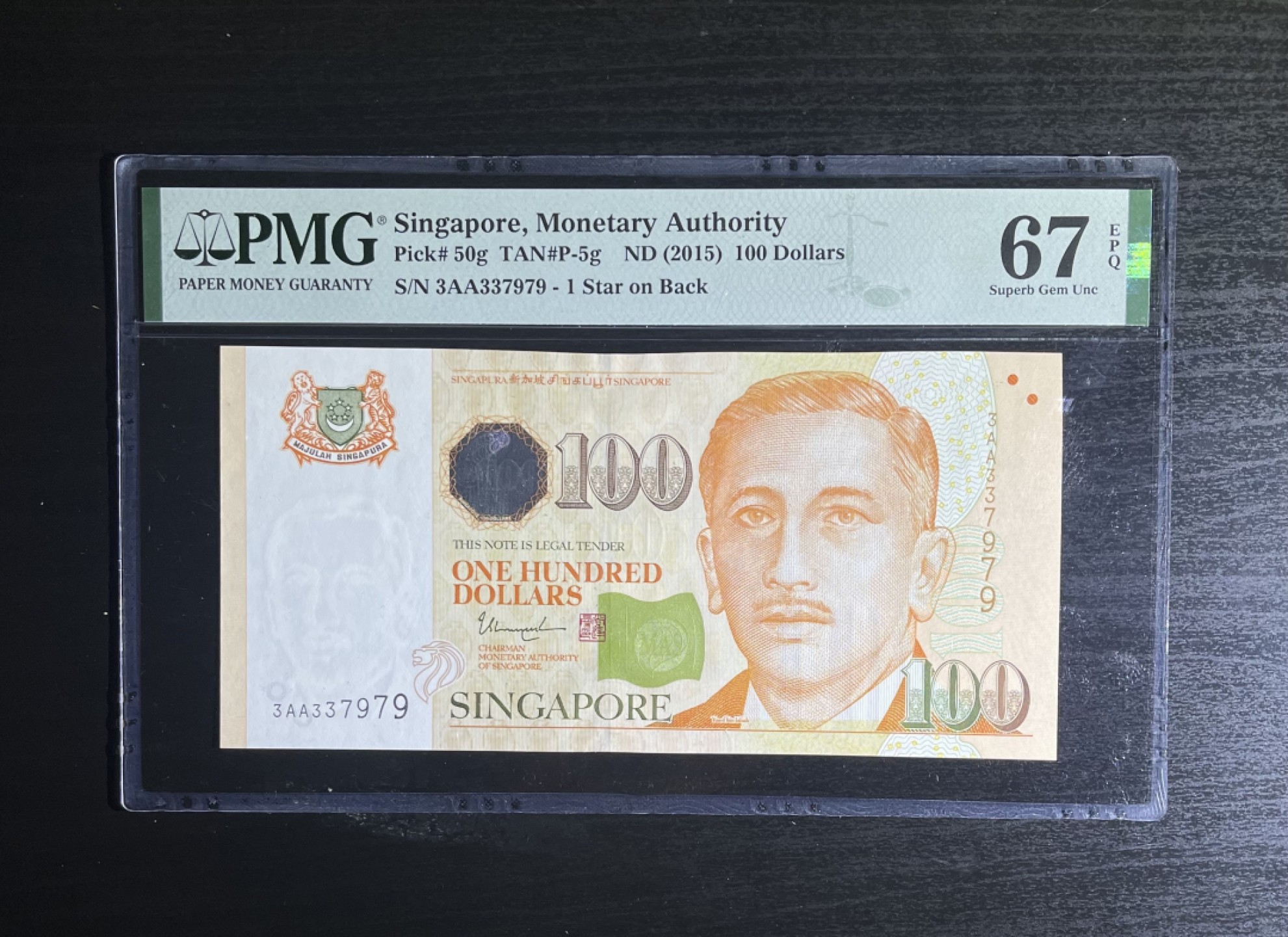 【丑猫】今晚7点，自动快拍 15年新加坡3AA冠100