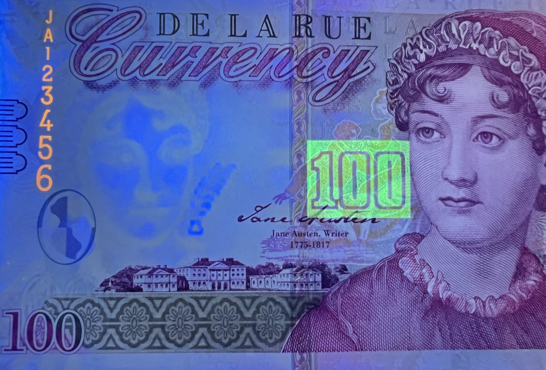 2025第25场（总第225期）：精品测试钞、塑料钞、纪念券、外钞综合场 德纳罗DLR “简奥斯汀”纸质测试钞UNC