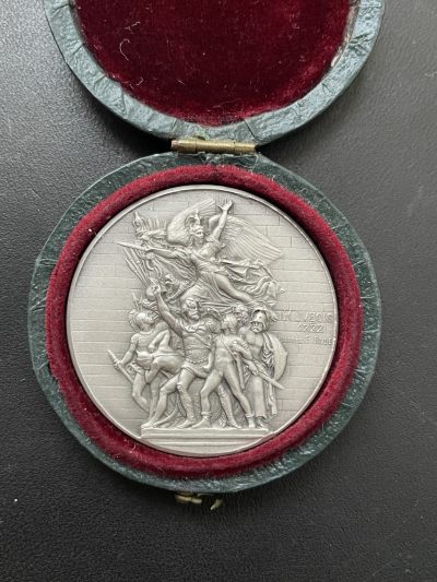 欧洲章牌-拍卖第15场 - H.Dubois～法国《马赛曲》雕塑银章