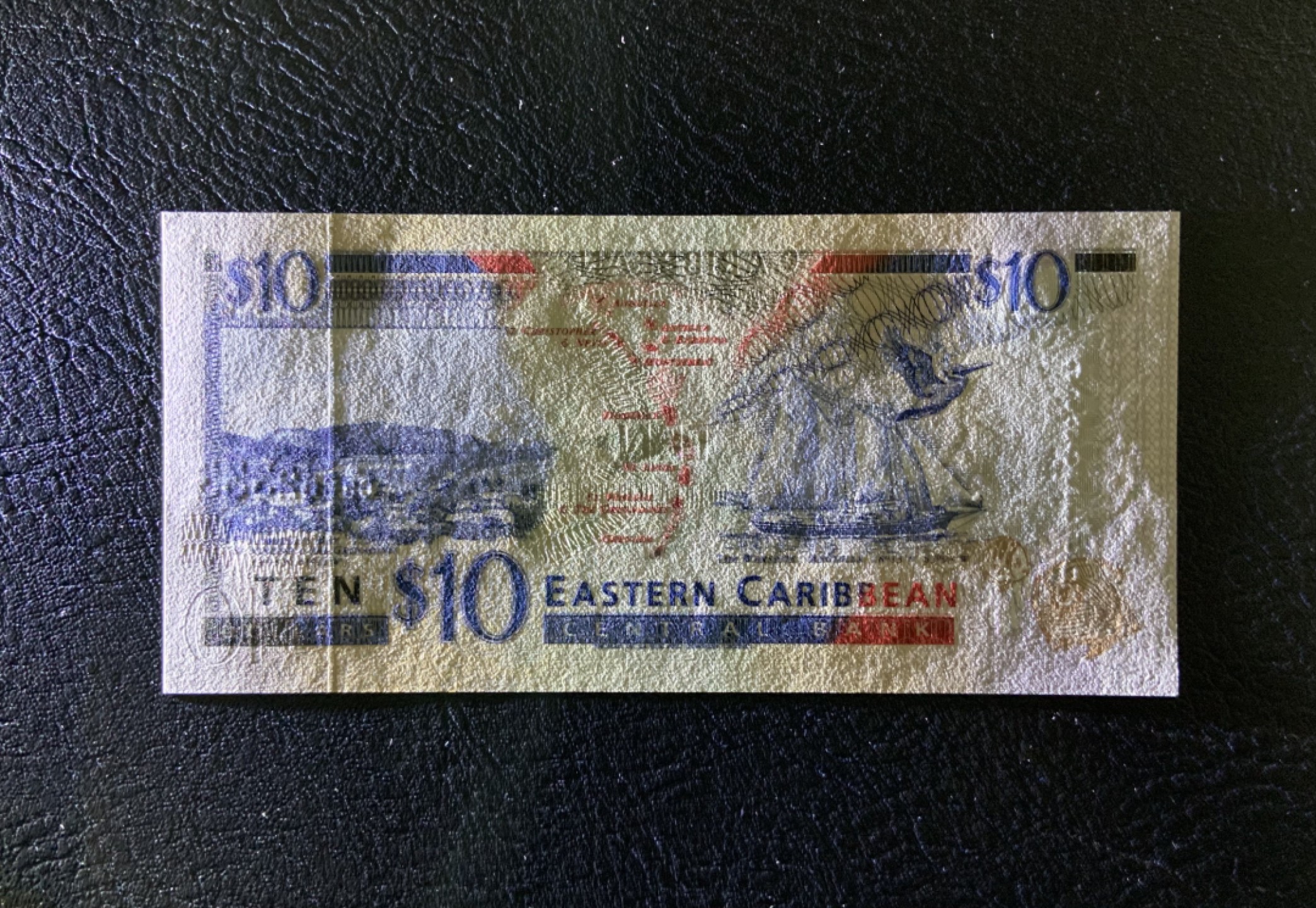 收藏联盟Quantum Auction 第227期拍卖 东加勒比国家(格林纳达)1994年10元 品相全新UNC