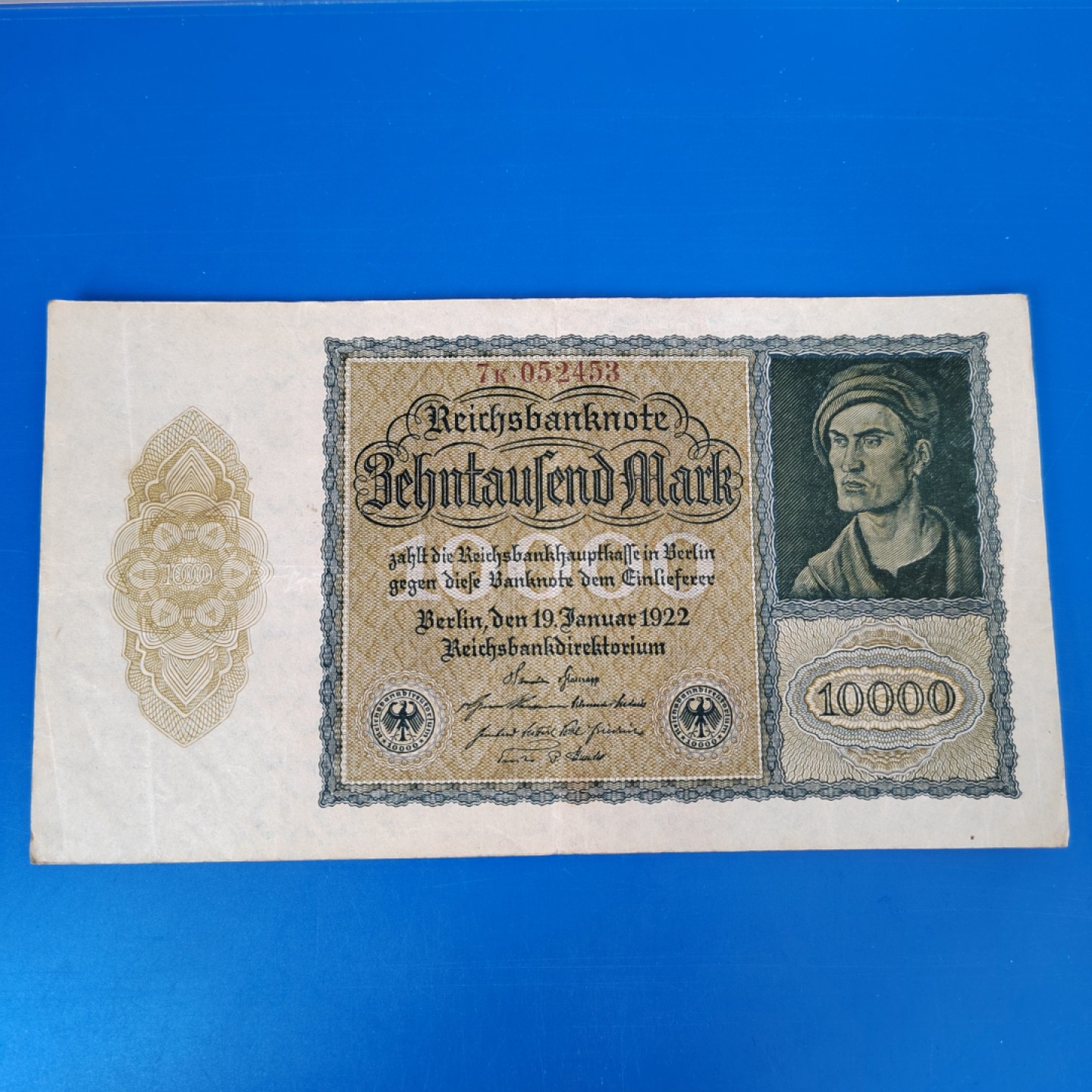 王之爱好～外国纸币 1922年，10000马克，德国纸币