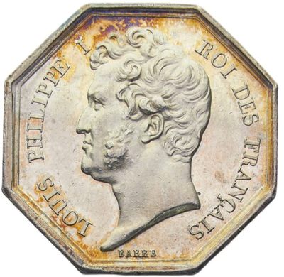 法国 路易·菲利普一世 Jetons “1819” 塞内-马恩，保证 互助 控制  UNC 14g  - 法国 路易·菲利普一世 Jetons “1819” 塞内-马恩，保证 互助 控制  UNC 14g 
