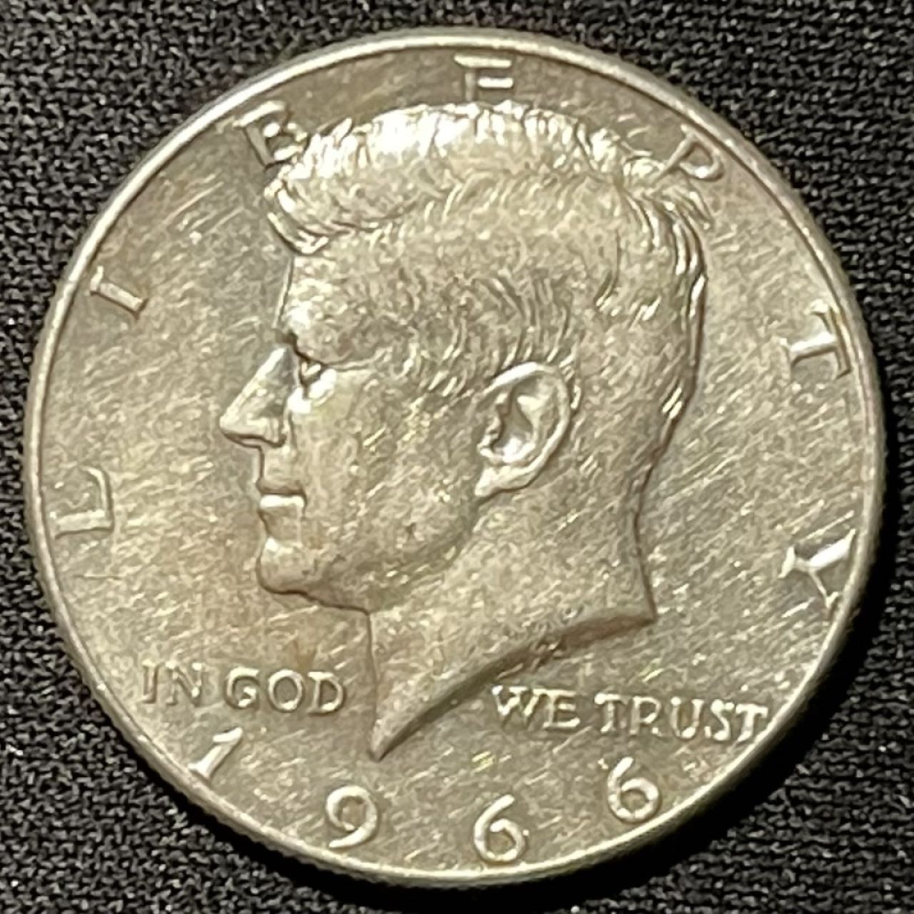 紫瑗钱币——第248期拍卖 美国 1966年 肯尼迪 半美元 50美分 11.5克 0.4银