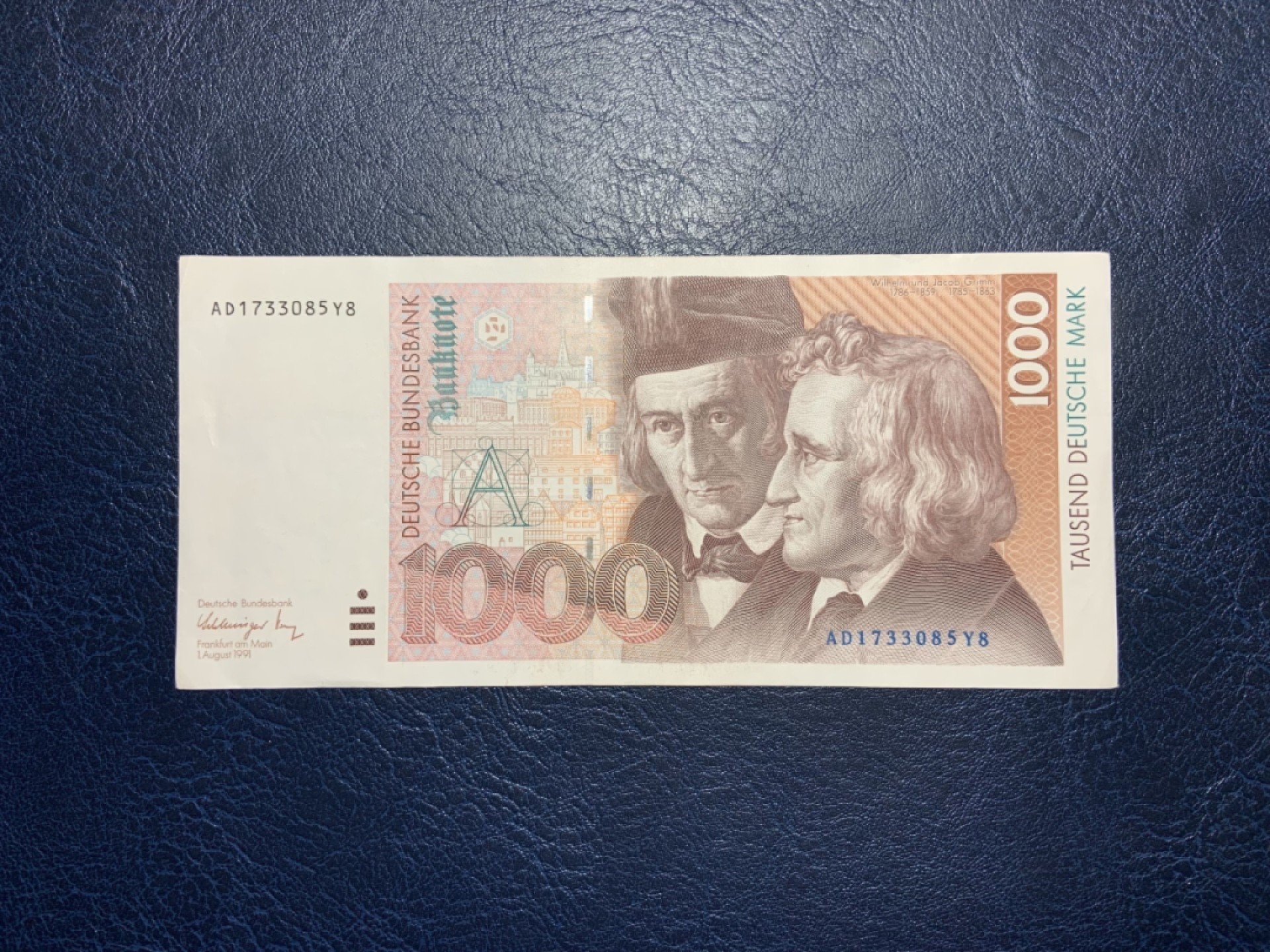 收藏联盟Quantum Auction 第228期拍卖 (已更新) 德国联邦1991年1000马克 品相如图 童话大师格林兄弟