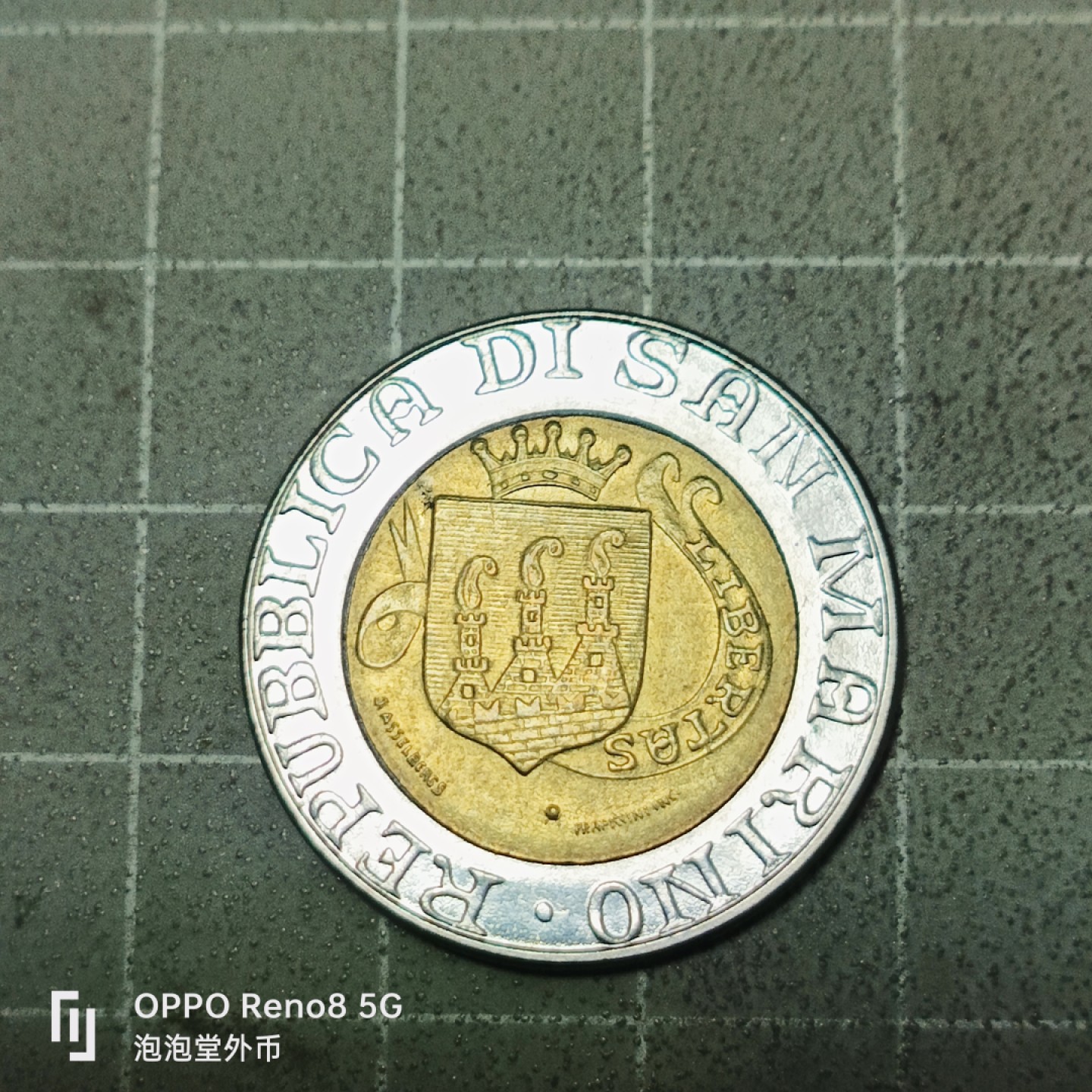 泡泡堂微拍第五十三幕硬币捡漏可累计专场👿👿，零佣金，零押金，累计满二十元包邮 圣马利诺500里拉纪念币。
