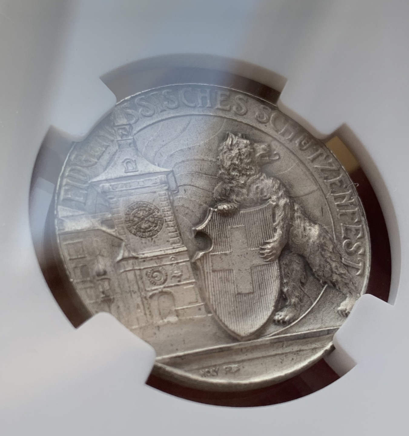 瓶子🏺第76期拍卖会 瑞士1910年伯尔尼射击节稀少签名左移版