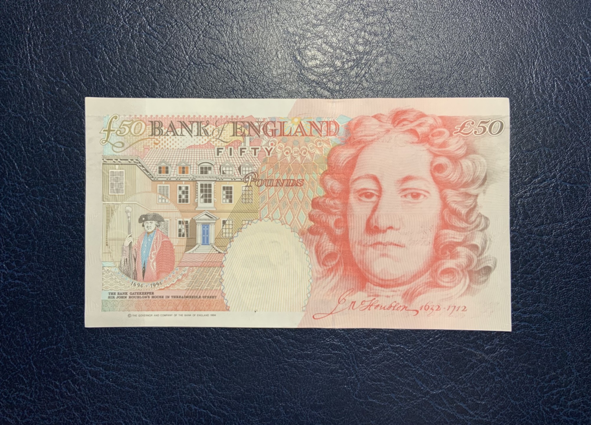 收藏联盟Quantum Auction 第228期拍卖 (已更新) 英国1994版50镑 品相UNC- 细节如图