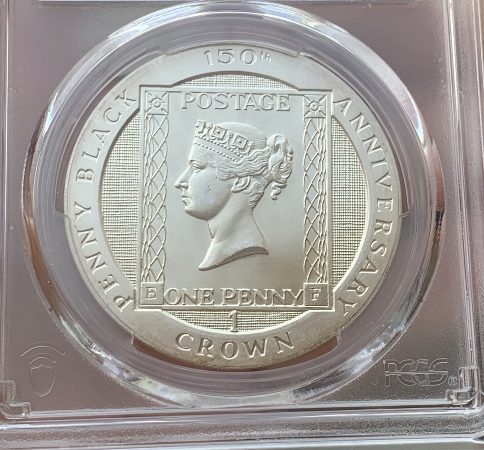 瓶子🏺第76期拍卖会 英属马恩岛1990年首枚黑便士邮票纪念精制银币PF67