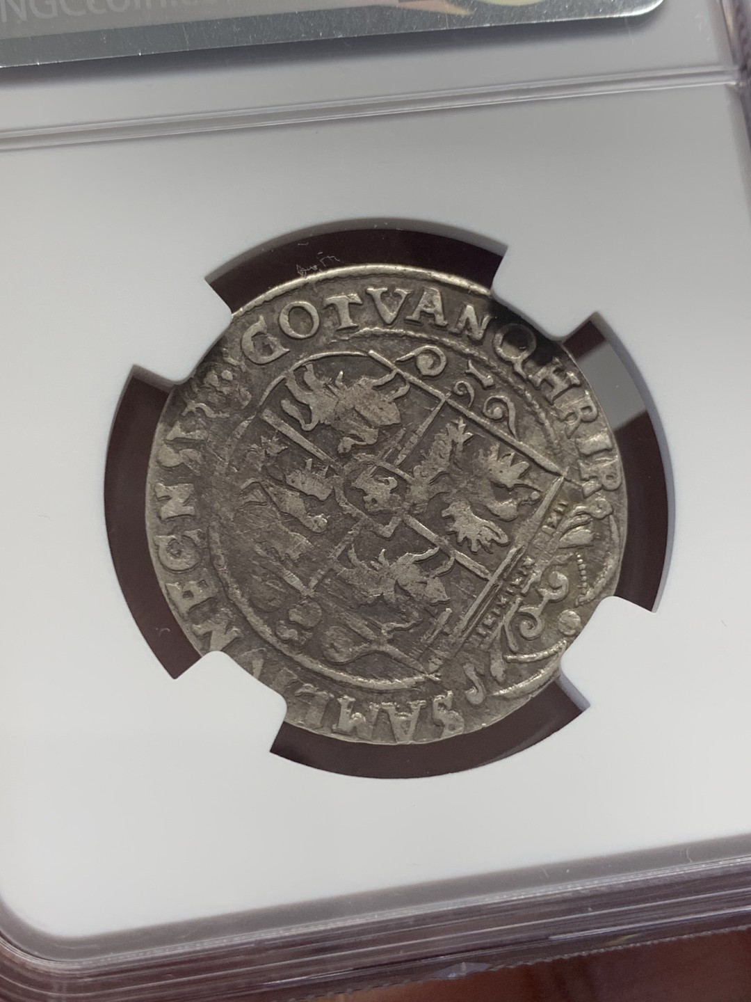 《竞宝斋》第130场-周日，周一连拍 (全场包邮) NGC XF40 波兰1623年Danzig Sigismund三世原味稀少银币