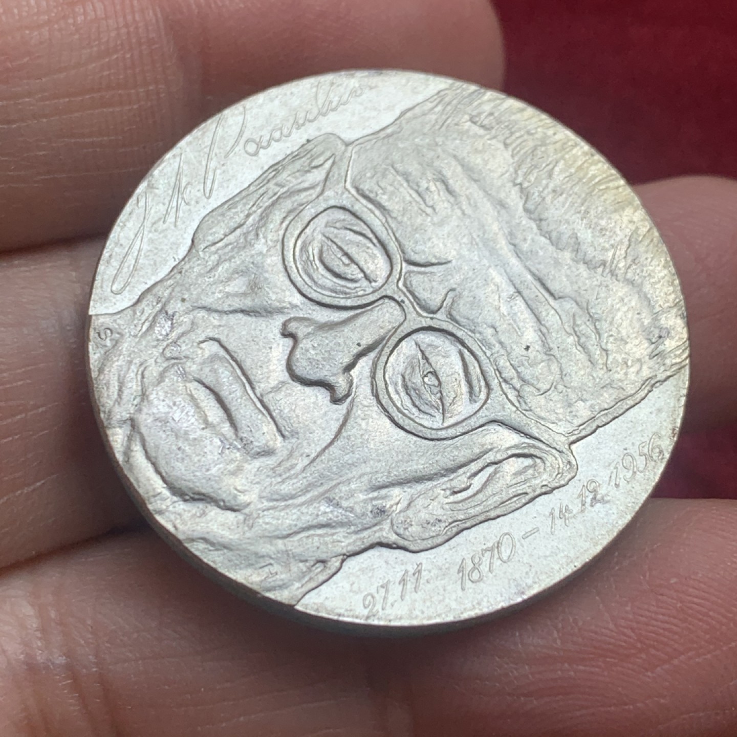 《竞宝斋》第130场-周日，周一连拍 (全场包邮) 芬兰1970年10马克银币 总统帕西基维诞生百周年