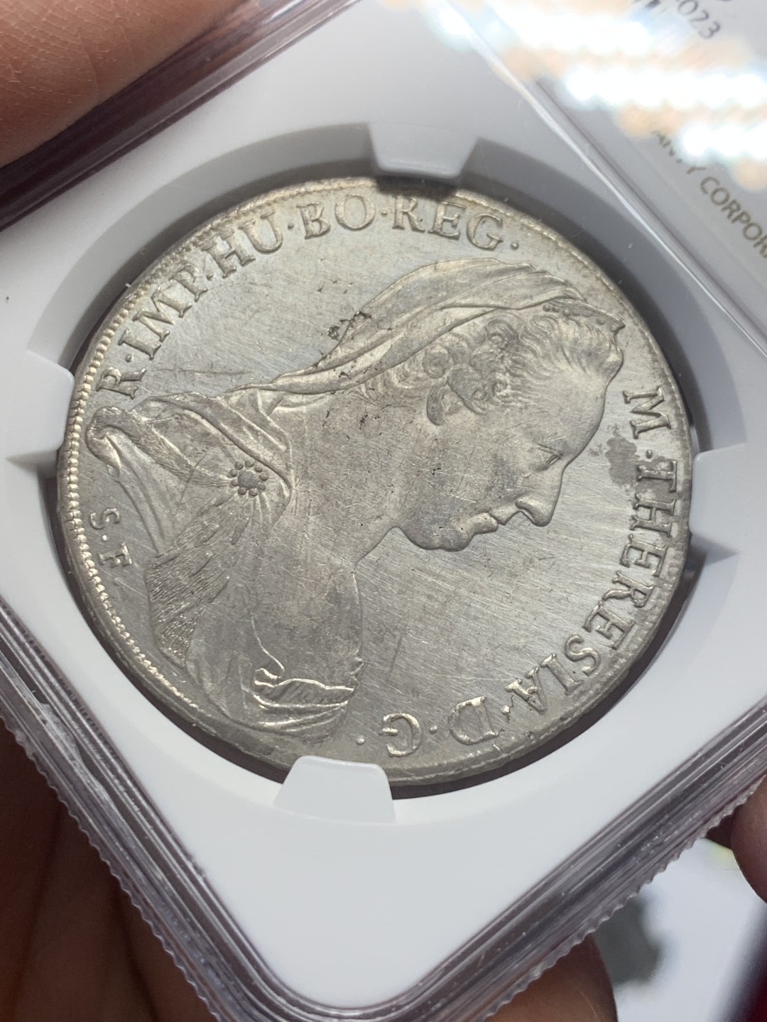 《竞宝斋》第130场-周日，周一连拍 (全场包邮) NGC-AUD 奥地利“1780年”特蕾莎1泰勒银币 早期后铸