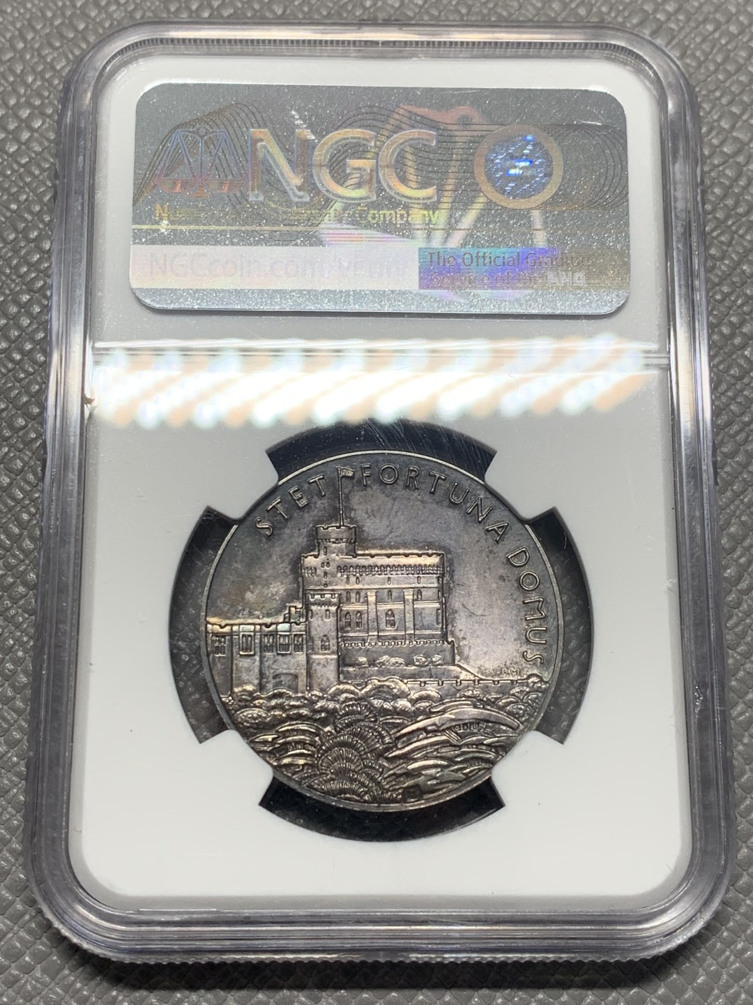 《竞宝斋》第130场-周日，周一连拍 (全场包邮) NGC MS62  英国 1935年 乔治五世登基25周年银章，细节很好，包浆不错