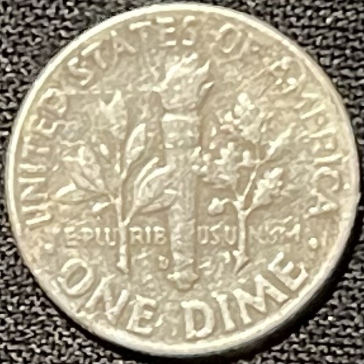 紫瑗钱币——第249期拍卖 美国 1964年 D版 罗斯福 10美分 2.5克 0.9银