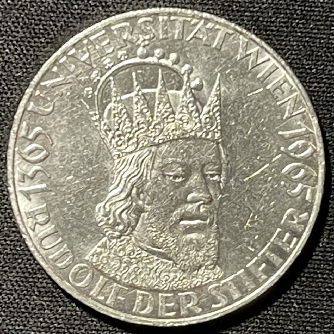 紫瑗钱币——第249期拍卖 奥地利 1965年 维也纳大学600周年 50先令 20克 0.9银