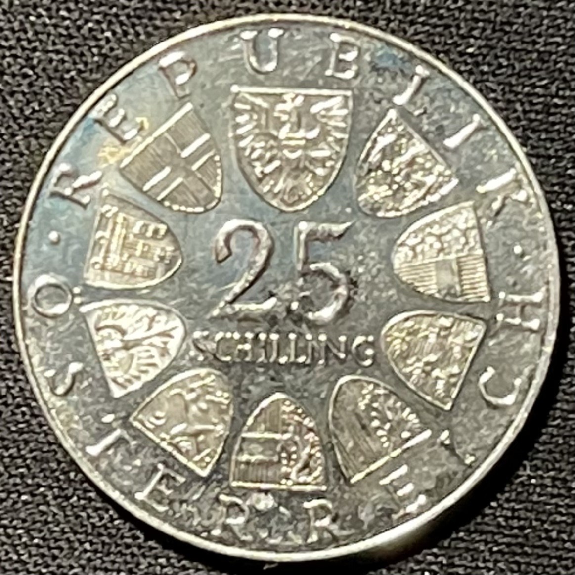 紫瑗钱币——第249期拍卖 奥地利 1973年 马克思·莱因哈特 100周年 25先令 13克 0.8银 