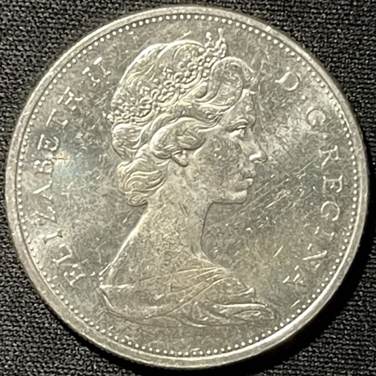 紫瑗钱币——第249期拍卖 加拿大 1965年 伊丽莎白二世 划船 1元 23.5克 0.8银