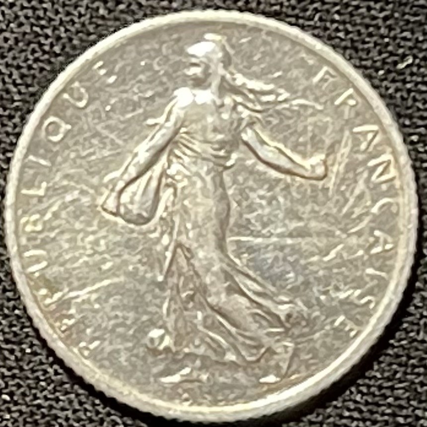 紫瑗钱币——第249期拍卖 法国 1914年 播种女神 1法郎 5克 0.835银