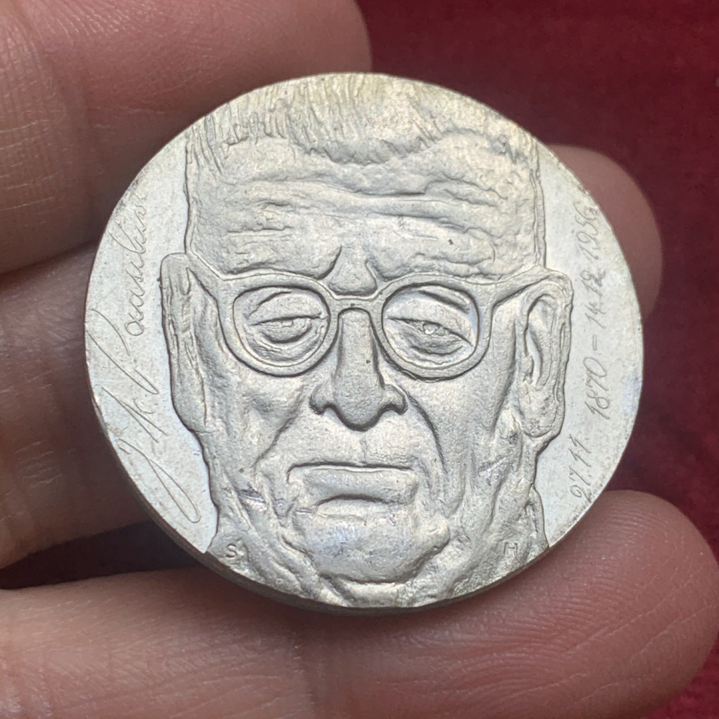 《竞宝斋》第130场-周日，周一连拍 (全场包邮) 芬兰1970年10马克银币 总统帕西基维诞生百周年