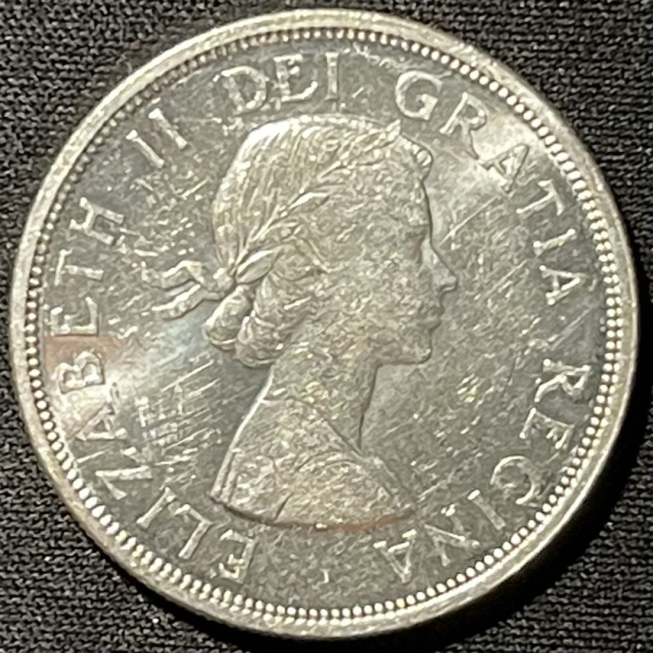 紫瑗钱币——第249期拍卖 加拿大 1964年 伊丽莎白二世 夏洛特百年 1元 23.5克 0.8银 UNC