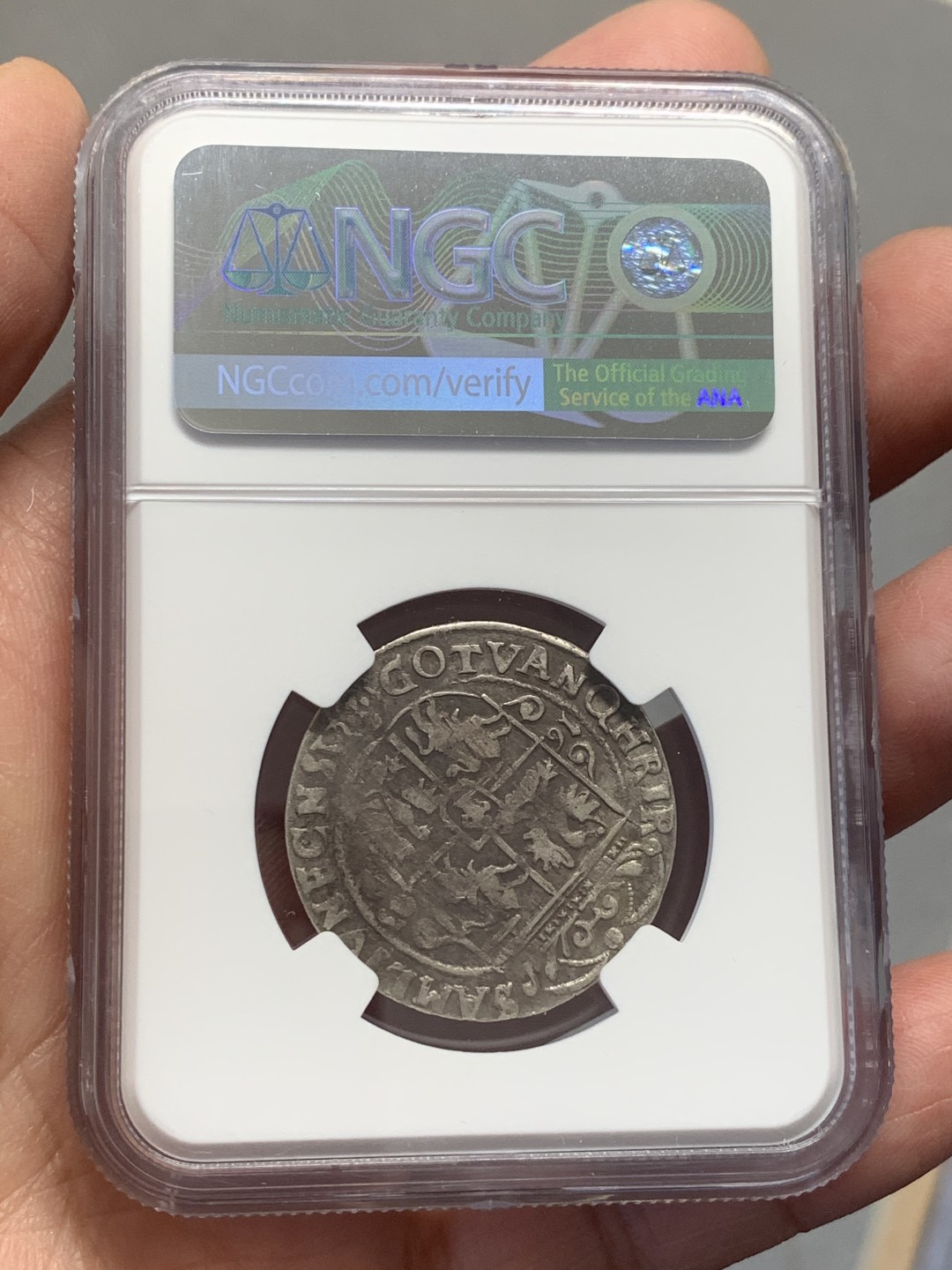 《竞宝斋》第130场-周日，周一连拍 (全场包邮) NGC XF40 波兰1623年Danzig Sigismund三世原味稀少银币