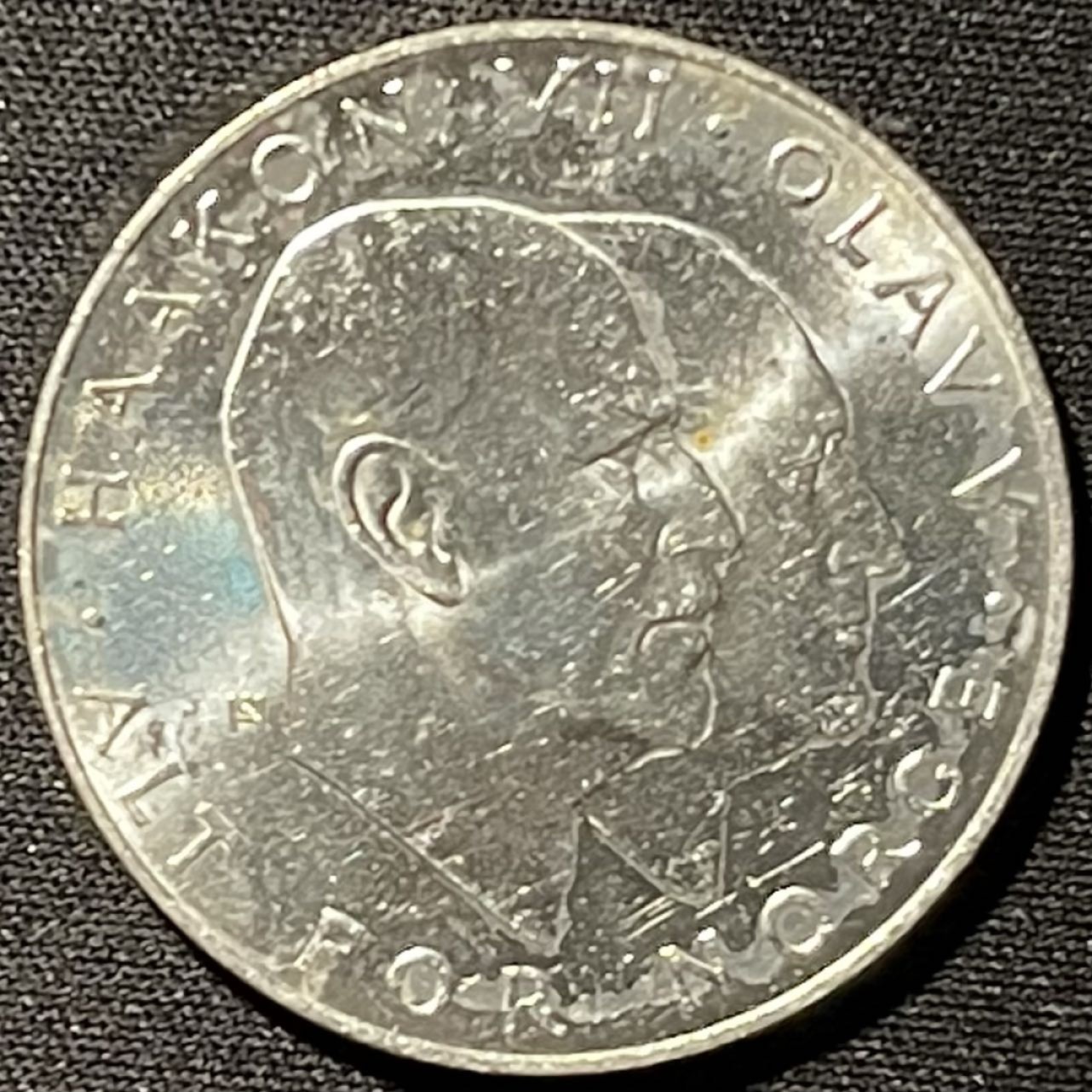 紫瑗钱币——第249期拍卖 挪威 1970年 二战胜利25周年 25克朗 29克 0.875银 UNC