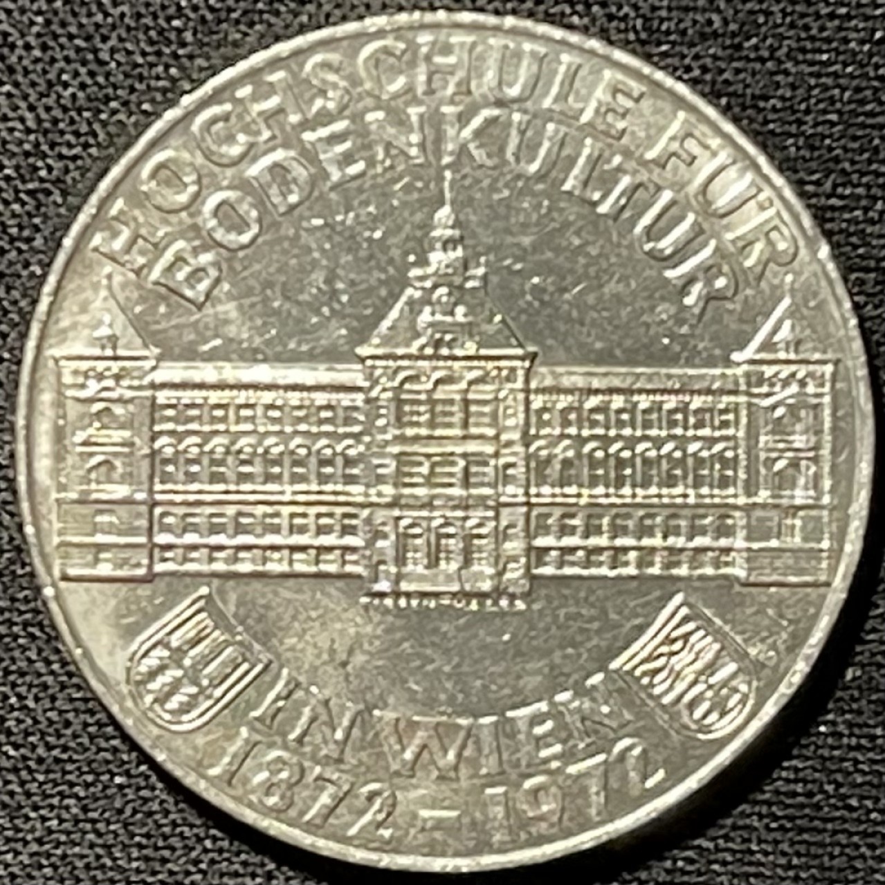 紫瑗钱币——第249期拍卖 奥地利 1972年 农业研究所成立100周年纪念 50先令 20克 0.9银 
