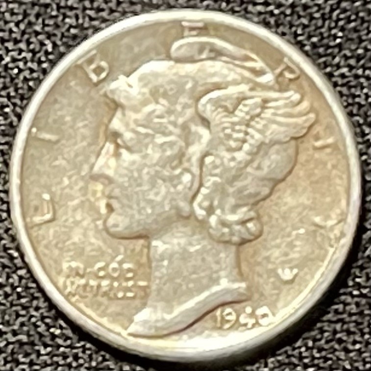 紫瑗钱币——第249期拍卖 美国 1940年  墨丘比利 小飞侠 10美分 银币 2.5克 0.9银