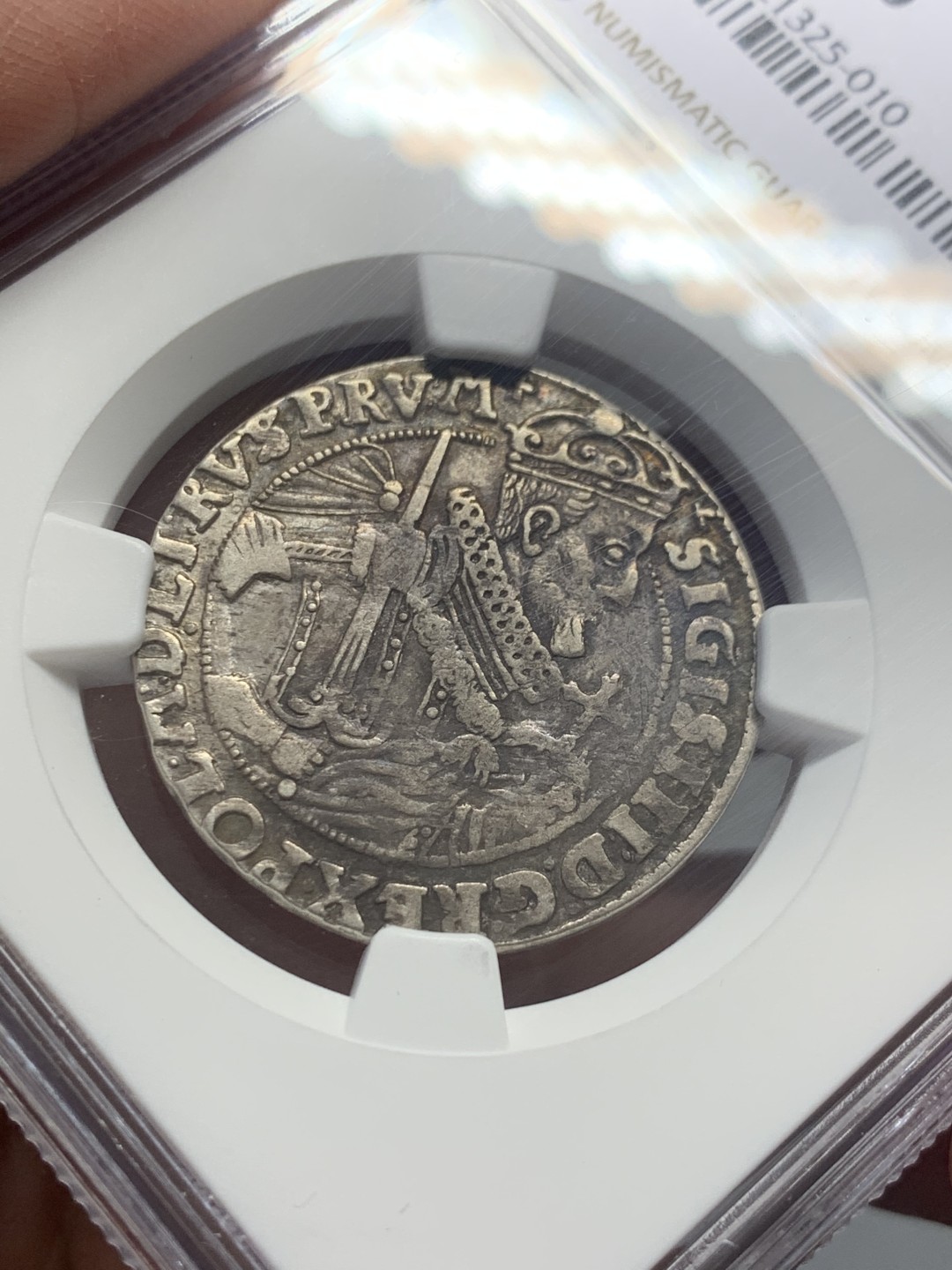 《竞宝斋》第130场-周日，周一连拍 (全场包邮) NGC XF40 波兰1623年Danzig Sigismund三世原味稀少银币