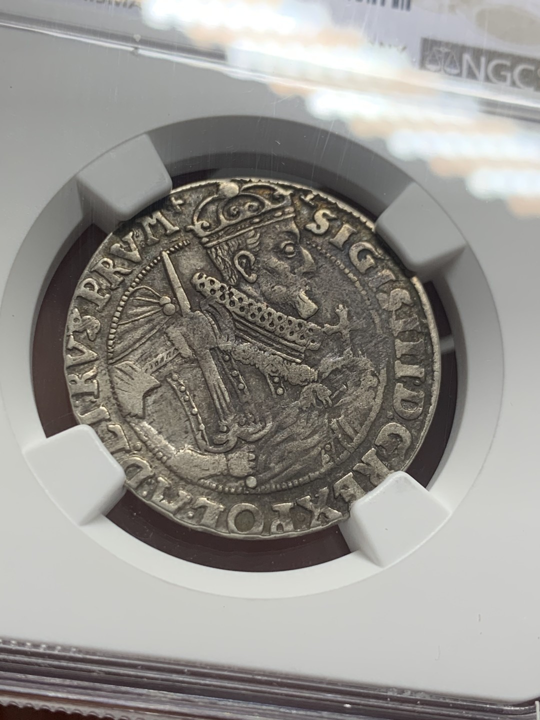 《竞宝斋》第130场-周日，周一连拍 (全场包邮) NGC XF40 波兰1623年Danzig Sigismund三世原味稀少银币