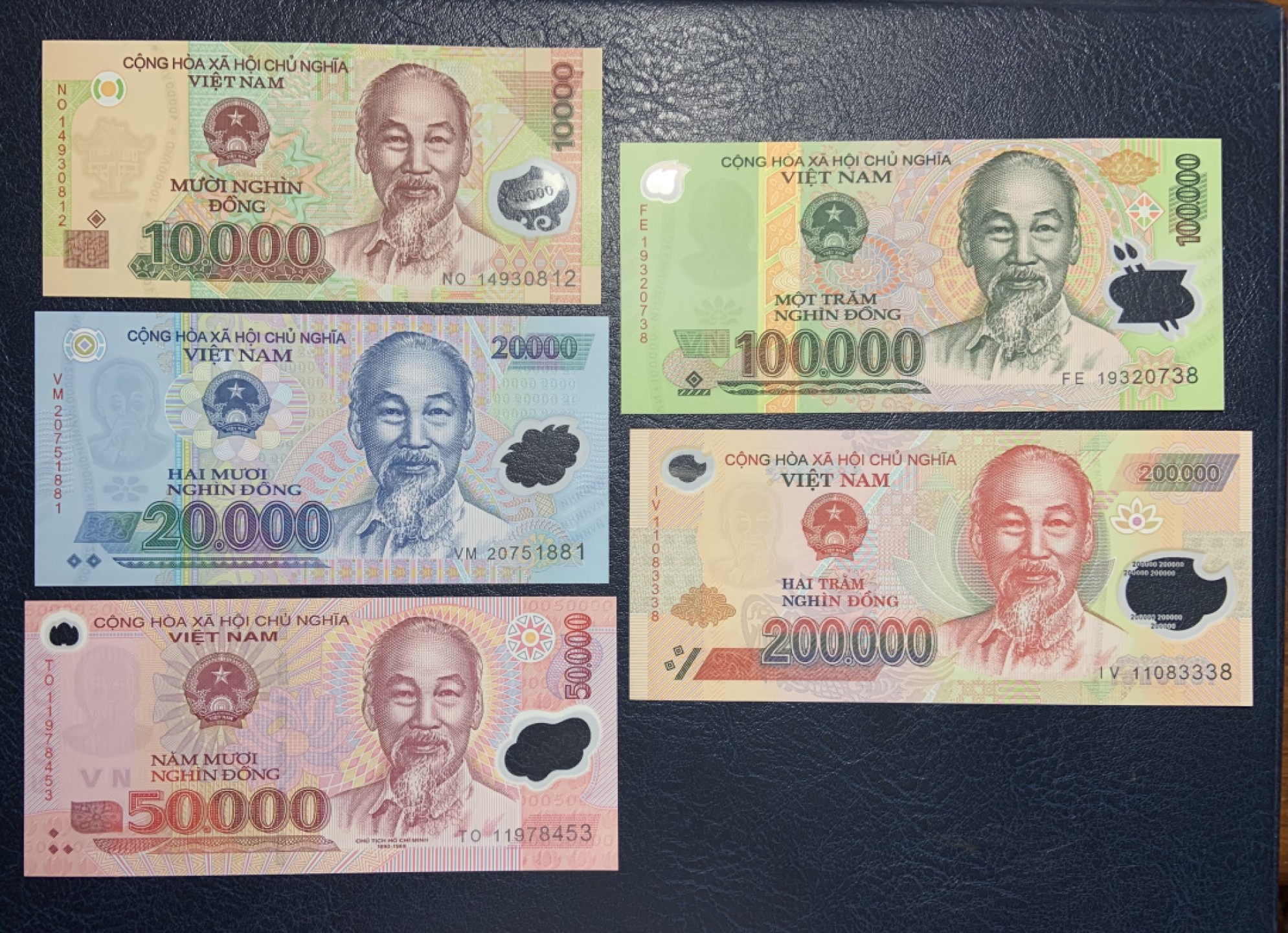 收藏联盟Quantum Auction 第228期拍卖 (已更新) 越南2019版10000-200000盾 品相全新UNC 具体年份随机