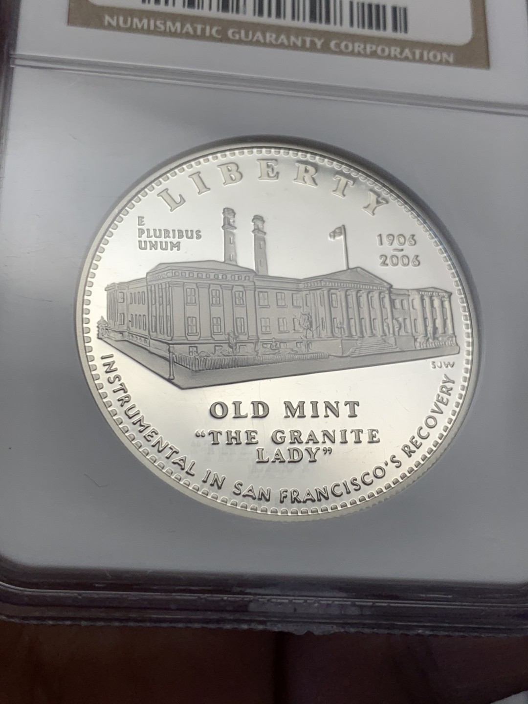 《竞宝斋》第130场-周日，周一连拍 (全场包邮) NGC PF69 2006 美国 旧金山铸币厂 百年纪念 精制大银币 900银 26.73克 高分好状态